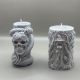 Mystic Witch & Skull Geurkaarsen Set – Handgemaakte Gothic Kaarsen met Autumn Spice Geur